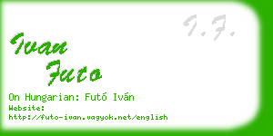 ivan futo business card