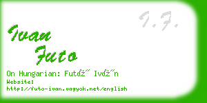 ivan futo business card